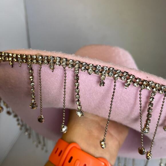 Juicy Couture Rare Pink Rhinestone  Western Cowboy Hat - Picture 5 of 6